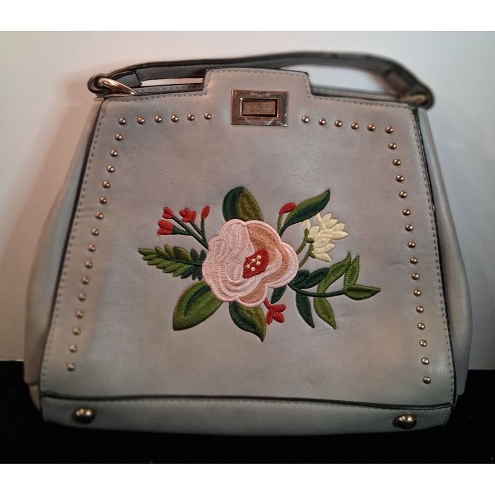 Vintage Mellow World embroidered bag
